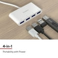 thumbnail image 3 of Staples TECH 4-Port USB 3.0 Hub White (ST62380), 3 of 8