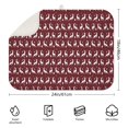 thumbnail image 2 of Red Christmas Deer Pattern Dish Drying Mat for Kitchen 1 Pack, Ultra Absorbent Microfiber Dishes Drainer Mats,18x24in(46x61cm), 2 of 4