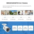 thumbnail image 5 of ZOSI 2MP HD 1080P 4 in 1 TVI/CVI/AHD/CVBS Security Camera Day Night Weatherproof Camera 100ft IR Distance Aluminum Metal Housing, 5 of 13