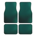 thumbnail image 1 of Fotbe Dark teal green Juego de 4 Tapetes para Auto con Estampado – Alfombrillas de Goma Reforzada, Diseño Antideslizante, Protección para Todo el Año – Vehículos, Autos, Camionetas y SUVs, 1 of 7