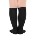 thumbnail image 3 of Zando 6 Pairs Kids Youth Soccer Socks Toddler Baseball Socks Boys Girls Knee High Socks School Uniform Softball 3-12 Years Black, 3 of 8