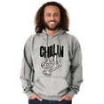 thumbnail image 5 of Sloth Chillin Animal Lovers Funny Hoodie Sweatshirt Women Men Brisco Brands S, 5 of 6