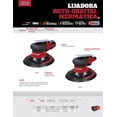 thumbnail image 2 of Lijadora Roto Orbital Neumatica Urrea 6in 90psi Metal Madera, 2 of 2