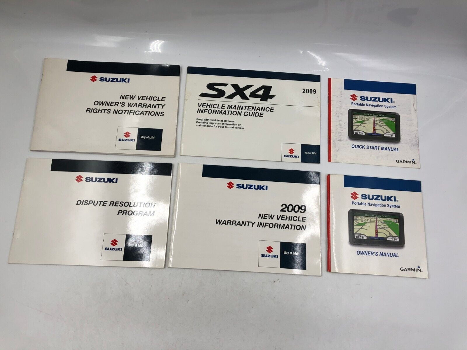 2009 Suzuki SX4 Owners Manual Handbook Set with Case OEM F01B49070