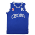 thumbnail image 4 of Camisetas de baloncesto CIBONA 10 PETROVIC Jersey Costura bordado Barato Alta calidad Ropa deportiva al aire libre Ventilación azul 2024, 4 of 5