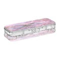 thumbnail image 2 of Plastic Pencil Box Large Capacity Pencil Boxes Clear Boxes with Snap-Tight Lid Stylish Office Supplies Storage Organizer Box Beautiful Pink Hummingbird, 2 of 7