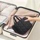thumbnail image 5 of Necesera colgante con organizador de joyas - Bolsa de cosméticos de viaje multicapa para mujer, resistente al agua y portátil, 5 of 6