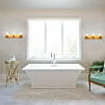 thumbnail image 3 of Costway 3-Light Vanity Lamp Gold Finish Clear Glass Shade Bathroom Fixture UL, 3 of 10