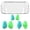 blue and green grip, variant on Clear Protective Case Durabled Clear Cover Case for 2025 Shock Absorbing & Scratch Resistant Full Protection for 2 Accessories Slim Skin PC Shell