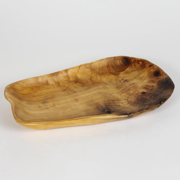 Greener Valley Hand-Crafted Root Wood Live Edge Platter (Medium-Small - 13-14")