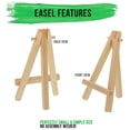 thumbnail image 4 of Wooden folding mini desktop small easel children's wooden desktop display frame, 4 of 5