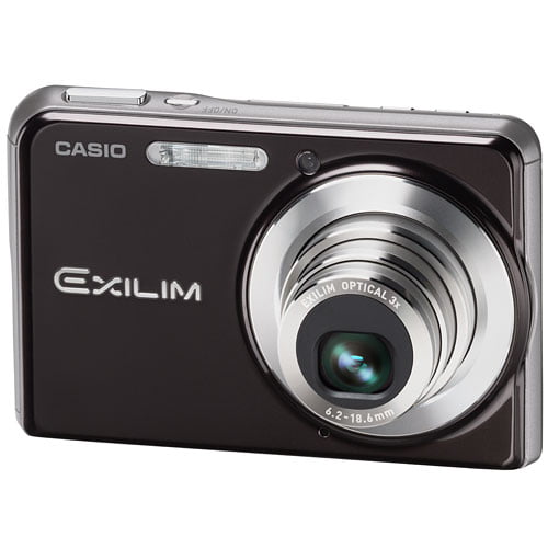 Casio CARD - Digital camera - compact - 8.1 MP 3x zoom - flash 10.8 MB - black - Walmart.com