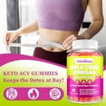 thumbnail image 2 of Gomitas de vinagre de sidra de manzana, gomitas Keto ACV para mujeres y hombres, suplemento de vinagre de sidra de manzana con extracto de té verde, probiótico para limpieza desintoxicante, metabolism, 2 of 5