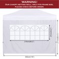 thumbnail image 4 of COOSHADE Panel Lateral para Carpa Plegable 10x10 Blanca, 4 of 6