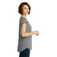 thumbnail image 3 of District Adult Female Women Plain Short Sleeves T-Shirt Heathered Nick 3X-Large, 3 of 6