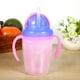thumbnail image 3 of Taza con pajita para bebé biberón colorido de 230 ml biberón para recién nacido taza con pajita para bebé biberón infantil con asas dobles color rosa ANGGREK Otros, 3 of 3