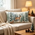 thumbnail image 3 of AYktou 20×12 Inch Christmas Pillow Covers, Soft Breathable Rectangular Throw Pillow Cases, Xmas Sofa Cushion Cover Holiday Winter Pillowcase for Bedroom Office Indoor Home Christmas Decor, 3 of 7