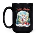 thumbnail image 2 of Merry Christmas Santa Reindeer Antlers Persian Sleigh Xmas Winter Holiday Mug Cat Lover Kitten Owner Gifts Coffee Tea Cup - 00023, 2 of 4