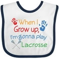 thumbnail image 3 of Inktastic Lacrosse Baby Boys or Girls Baby Bib, 3 of 4
