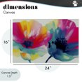 thumbnail image 4 of Stupell Industries Contemporary Two Colorful Poppies Canvas Art, 24 x 16, by Chromatic Storm Studio, 4 of 8