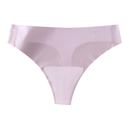 vigerkar High Waisted Underwear For Women Traceless No Show Panties Tummy Control Full Coverage Seamless Shaping Panty Pink  L