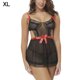 thumbnail image 1 of Encantadora ropa de dormir de encaje para mujer Vestido de malla Perspectiva Lencería Ropa de dormir hueca kenally  XX000156-03, 1 of 7