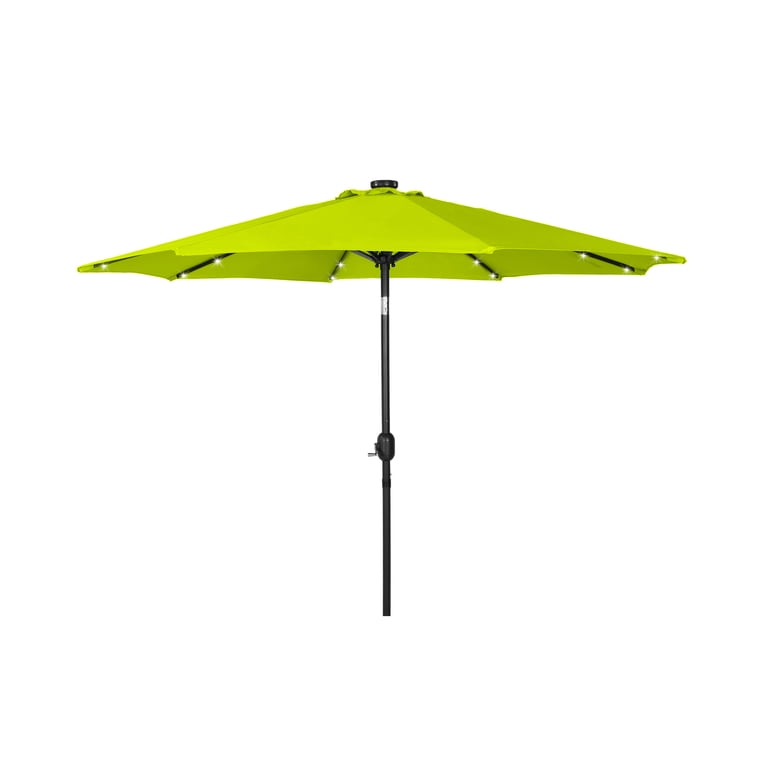 dark green 9 ft patio umbrella with led lights EliteShade 9ft Solar – Eurmax For use with base PASAMIC 9 ft. Solar LED