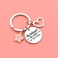 thumbnail image 3 of ShiYe toys store Llavero grande de plata con cita inspiradora, regalo para mujer y niña, llavero, regalo para hija, sobrina, hermana, mejores amigas, 3 of 3