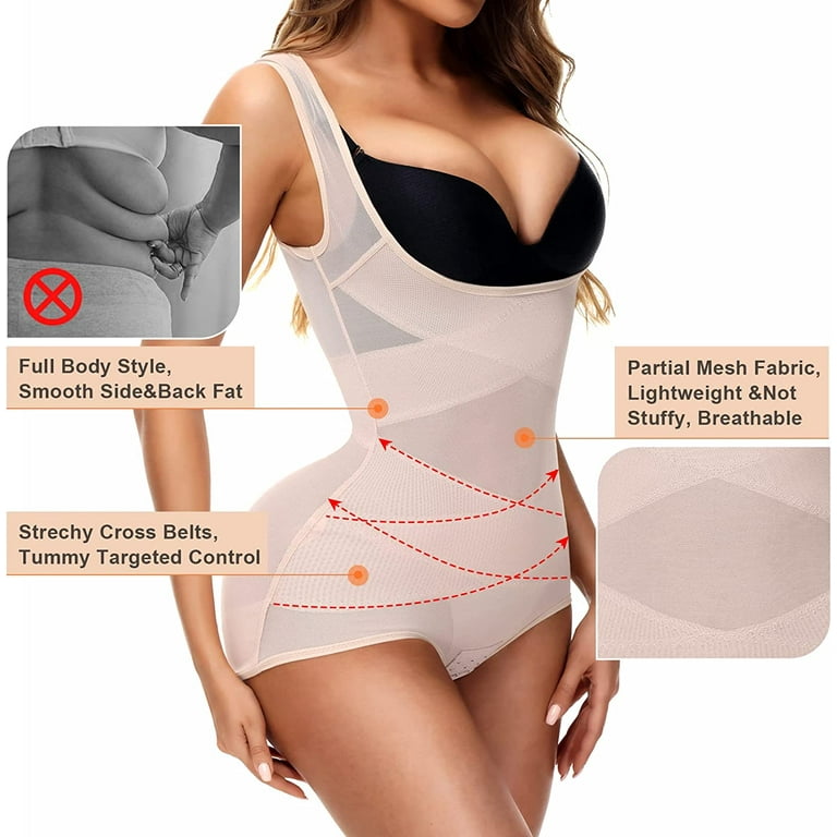 Zukuco Shapewear Bodysuit for Women Tummy Control Body Shaper Slimming Body  Shaper 