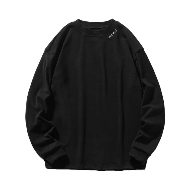 pstuiky camisa de manga larga para hombre, Sudadera deportiva con capucha de manga larga y cuello redondo con bordado suave para hombre camisetas de hombre l