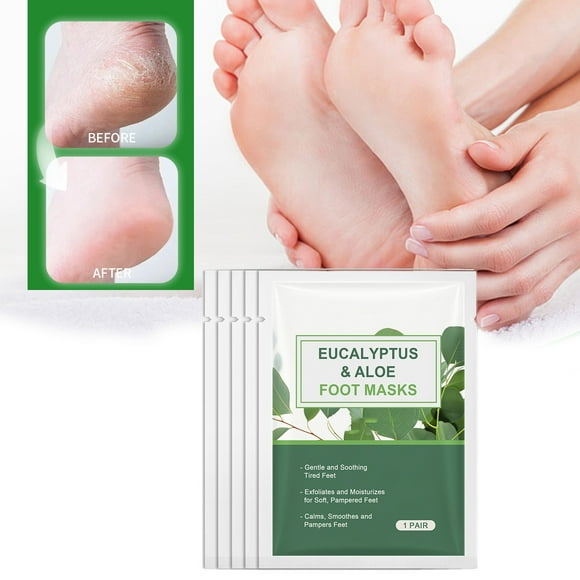 Clearance Sale! Gspmoly Foot Peel Mask, Aloevera Exfoliating Moisturizing Foot Mask Exfoliates and Moisturizes to Soothe Feet Relieve Fatigue Repair Dryness and Roughness Exfoliating Foot Mask