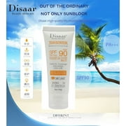 Disaar Beauty waterproof Skin Care Facial Sunscreen Cream Spf Max 90 Oil Free Radical Scavenger Anti Oxidant UVA/UVB 40g