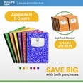 thumbnail image 5 of E-Clips USA 100-Sheet Wide-Ruled Hard Cover Composition Notebooks, Orange, 24-Pack Bulk, 5 of 6
