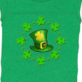 thumbnail image 4 of Inktastic St. Patricks Day shamrocks and hat Boys or Girls Baby Bodysuit, 4 of 5