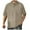 Khaki, variant on HOWPAY Men's Polo Shirts Short Sleeve Summer Casual Loose Fit Solid Color Button Tops Breathable Athletic Work Collared Golf Shirts Army Green L