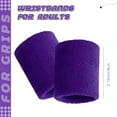 thumbnail image 3 of 24 Pcs Wrist Sweatbands Bulk Sports Wrist Bands for Men Women Breathable Athletic Tennis Wristbands Stretchy Absorbent Cotton Terry for Basketball, Baseball, Gym, Working Out, 3 of 7