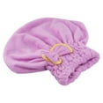 thumbnail image 4 of Dleadar 6 Colors Microfiber Hair Towel Turban for Women Quick Dry Head Wrap Coral Velvet Soft Absorbent Hair Cap 29x30cm, 4 of 10