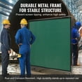 thumbnail image 5 of KFFKFF Welding Screen with Frame, 6' x 6' Welding Curtain Screen, Flame-Resistant Vinyl Welding Protection Screen on 4 Swivel Wheels (2 Lockable), Moveable & Professional, 5 of 9
