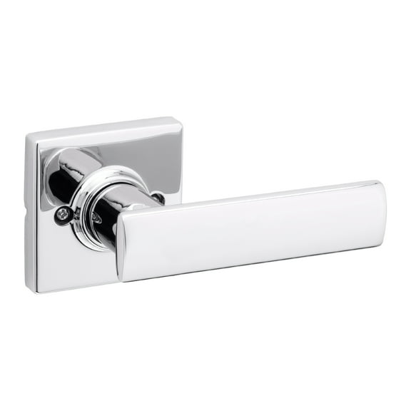 Kwikset Breton Square Half-Dummy Lever Doorknob Polished Chrome