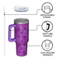 thumbnail image 4 of Spider Web Halloween Pattern Tumbler with Handle and Lid,40oz Double Wall Vacuum Insulated Tumbler,Cups Gift for Women and Men, 4 of 7