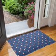 thumbnail image 2 of Blue Christmas Santa and Snowflake Pattern Door Rugs,Washable Non Slip Door Mats Indoor,Decorative Door Mats,Entry Mat Indoor for Entrance,Bedroom,Kitchen,Bathroom,17"x30", 2 of 6