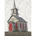 thumbnail image 2 of Phillip, Jamie 25x32 White Modern Wood Framed Museum Art Print Titled - Old Church, 2 of 4
