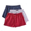 Men's Perry Ellis 879777 100% Cotton Multi Plaid Woven Boxers - 3 Pack (Multi L)