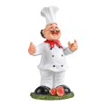 thumbnail image 1 of jifeng Sculpture de Chef Porte-Bouteille en Résine Statue de Table Porte-Bouteille Créatif A, 1 of 9