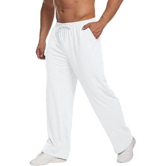 Fashion Design Jogging Pants Loose Legged Pants Men Workout Skinny Sweatpants New Streetwear Trousers Men Drawstring Letter Sports Baggy Pants Fitness Running Training Trousers