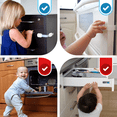 thumbnail image 6 of Baby Proof Me Child Safety Locks, Adjustable Cabinet Locks for Baby Proofing, White, 12-Pack, 6 of 9