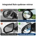 thumbnail image 6 of For Peugeot 206 Car Rearview Mirror Rain Eyebrow With Small Round Mirror 2PCS Carbon Fiber Snow Sun Visor Cover, 6 of 7
