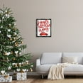thumbnail image 2 of Stupell Industries Jingle All The Way Holiday Gifts Red Car Driving Graphic Art Jet Black Floating Framed Canvas Print Wall Art, Design by Cecily Moore, 2 of 5