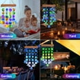 thumbnail image 6 of Ceevoo Solar Wind Chimes for Outside, Birthday Gifts for Mom Grandma, Waterproof Solar Hanging Lights for Patio Garden Yard Decorations, Multicolor, 6 of 7