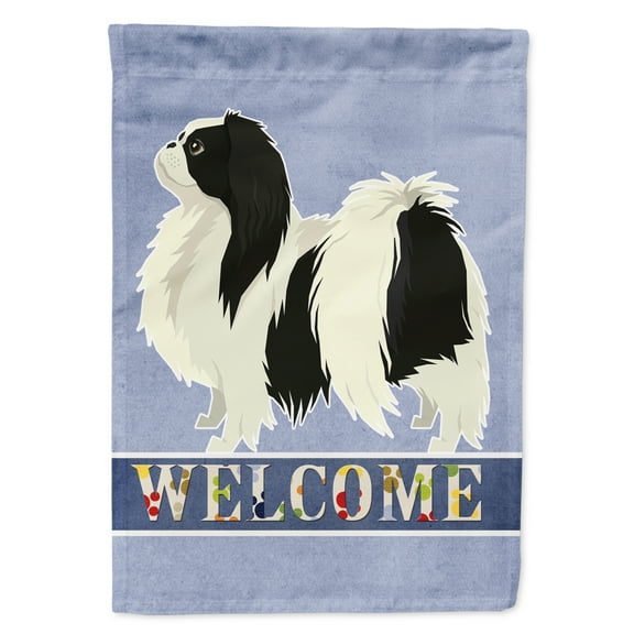 Japanese Chin Welcome Flag Canvas House Size